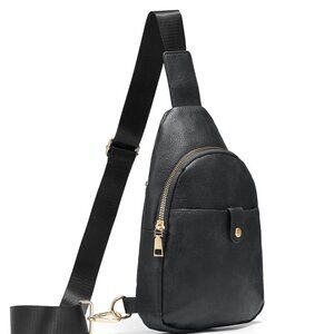 Faux Leather Crossbody Bag Womens Compact Travel Purse Small Shoulder Accessory